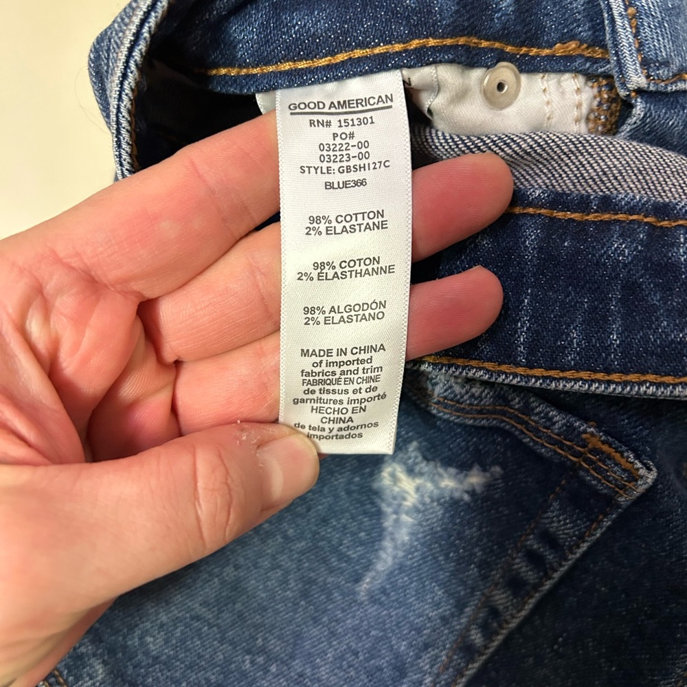 Good American Jean Shorts Button Up Size 2 - Picture 4 of 4